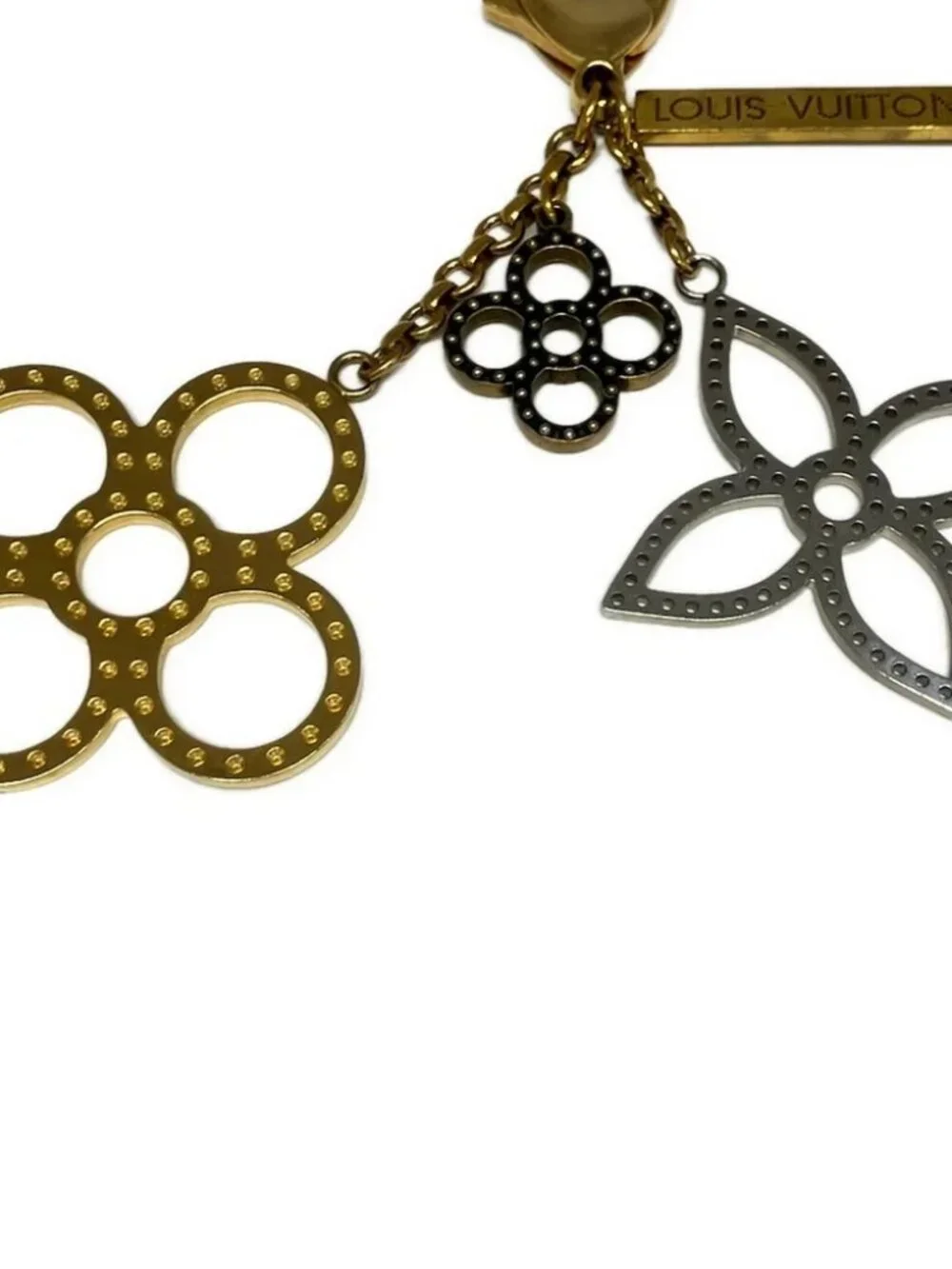 LOUIS VUITTON Bijoux Sac Tapage M66350 Gold Silver CK0131 Bag Charm Hardware